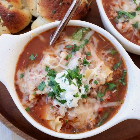 Lasagna Soup