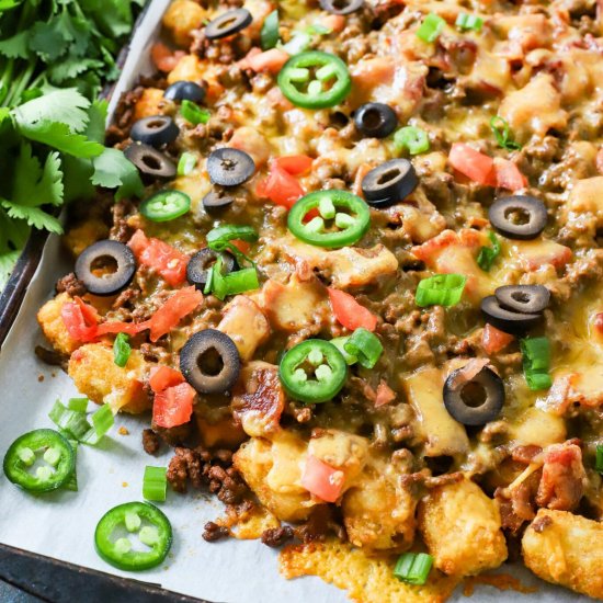 Loaded Tater Tot Nachos