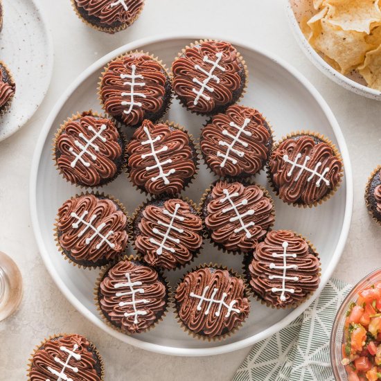 Football Cupcakes