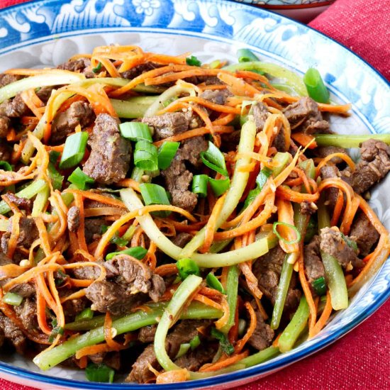 Spicy Stir-Fried Beef with Veggies