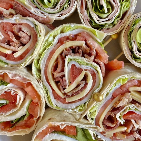 pinwheel sandwiches (3 ways)