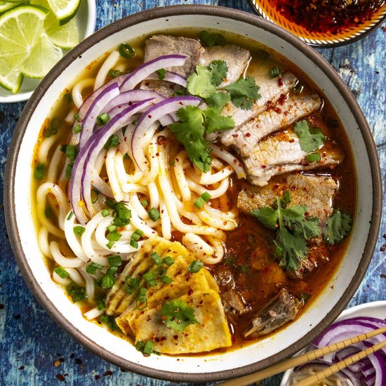 Bun Bo Hue (Vietnamese Noodle Soup)