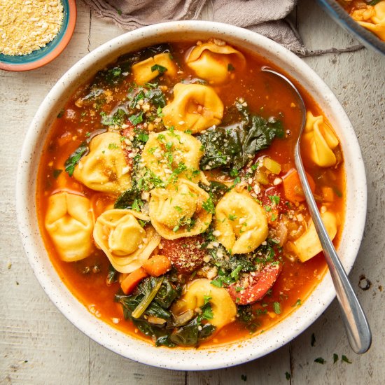 Vegan Tortellini Soup