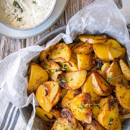 Skillet Fried Potatoes & Onions