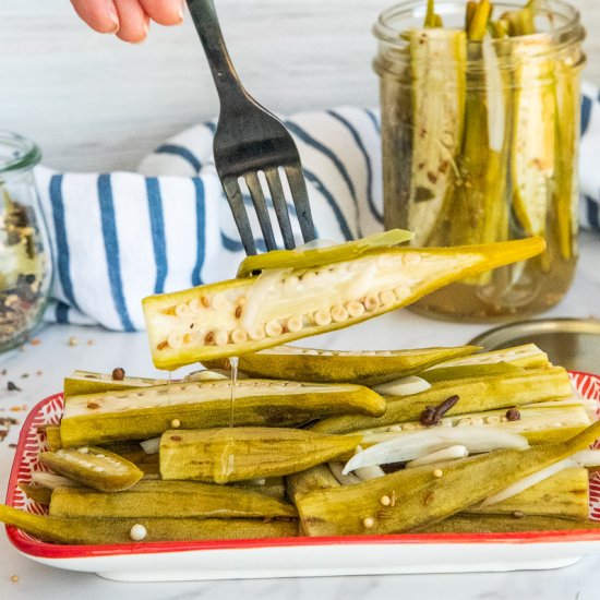 Spicy Pickled Okra