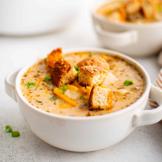 Cheeseburger Soup