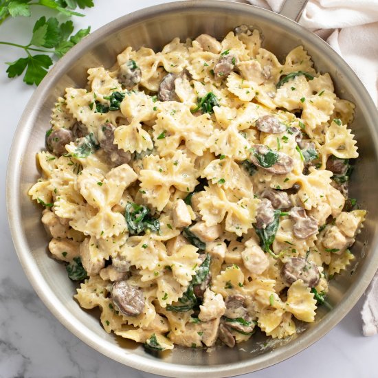 Mushroom Chicken Pasta