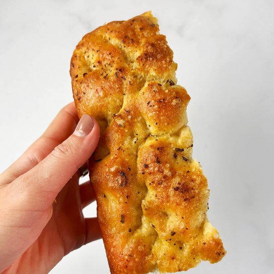 No-knead focaccia