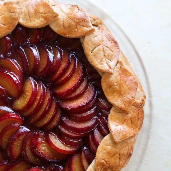 Gluten-Free Galette with Plums