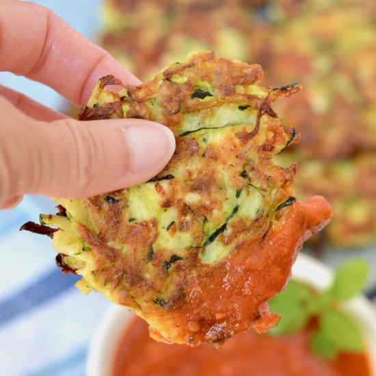 Zucchini Feta Fritters