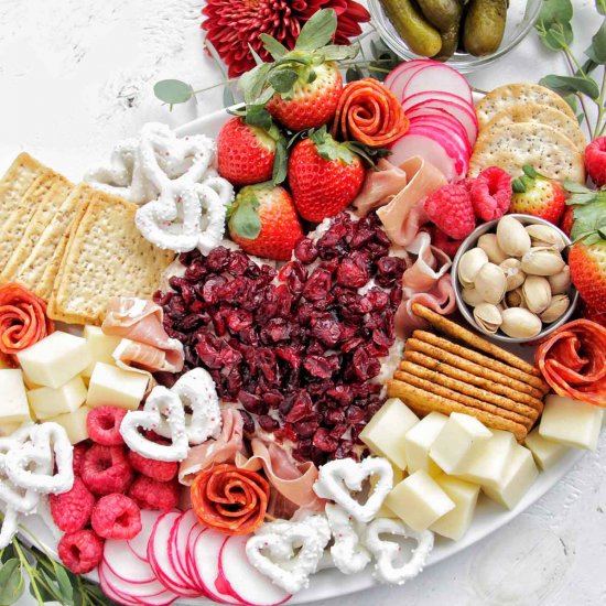 Valentine’s Day Charcuterie Board