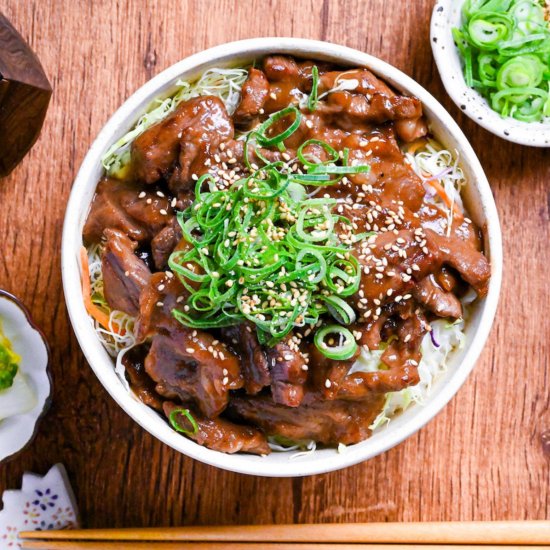 Wasabi Teriyaki Beef Bowl