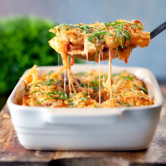 Chicken and Chorizo Pasta Bake