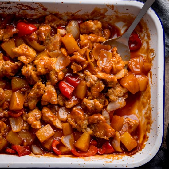 Easy Baked Sweet and Sour Chicken