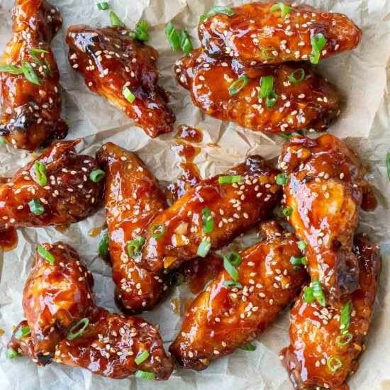 Baked General Tso’s Chicken Wings