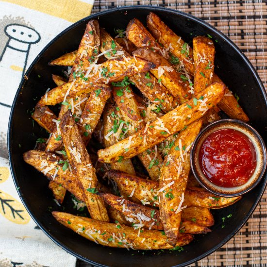 easy Sazón seasoned oven fries