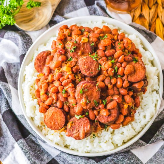 Crock Pot Red Beans and Rice