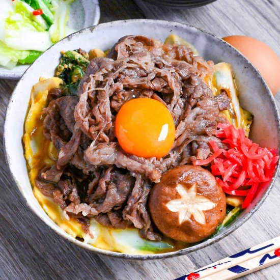 Sukiyaki Rice Bowl