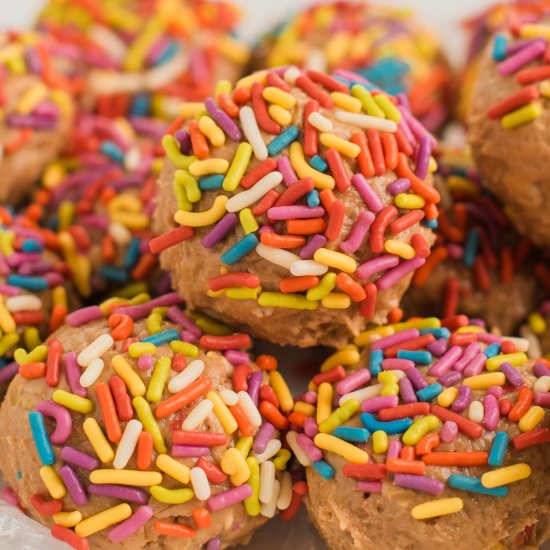 Birthday Cake Protein Balls