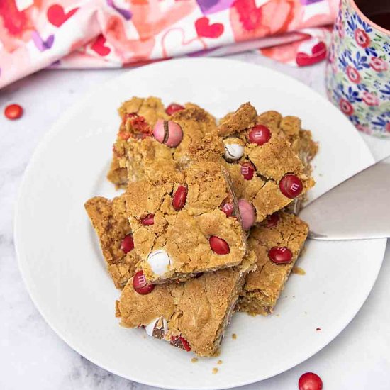 Oatmeal M&M Blondies