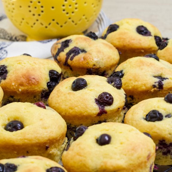 easy cake mix blueberry muffins