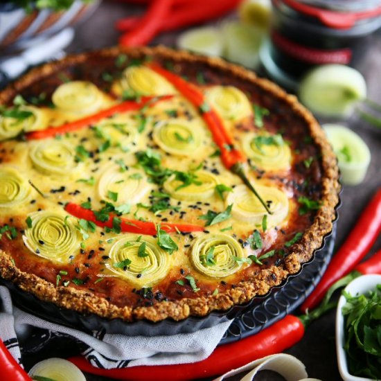 Parmesan Leek Quiche