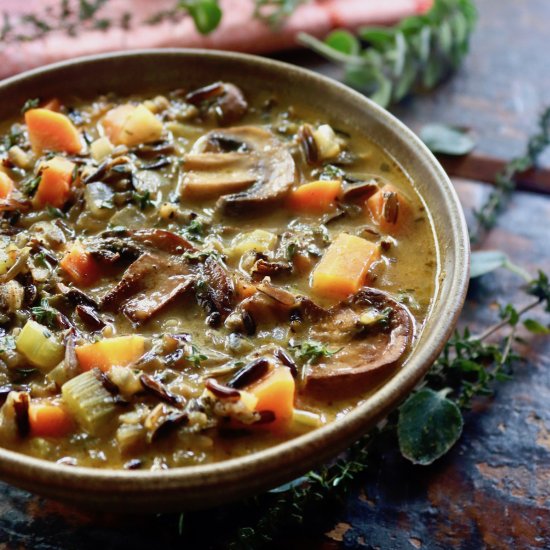 Mushroom Wild Rice Soup