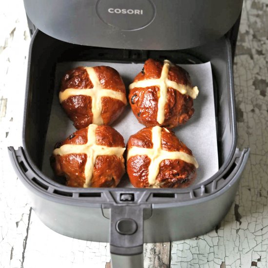 Air Fryer Hot Cross Buns