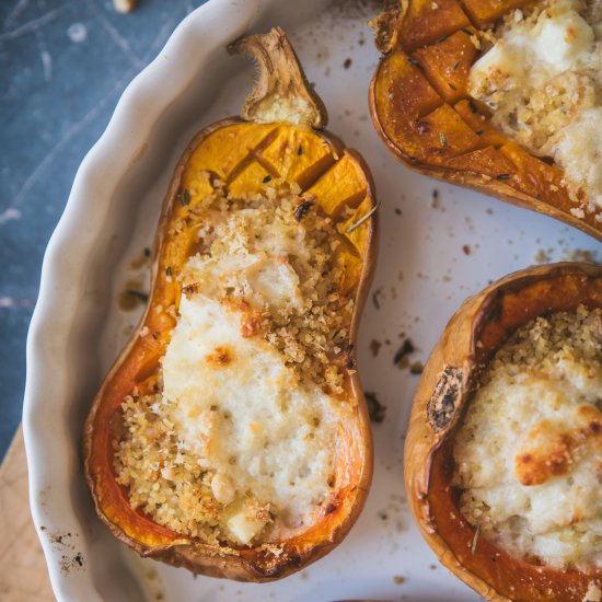 Goat Cheese Stuffed Butternut