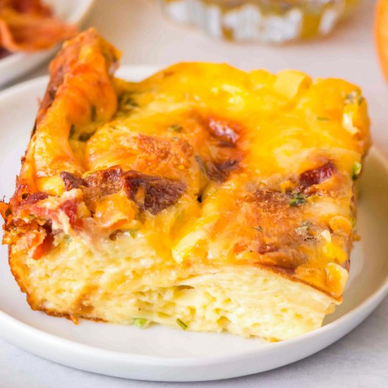 Easy Croissant Breakfast Casserole