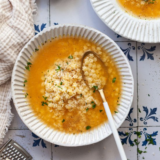 Vegan Italian Pastina Soup