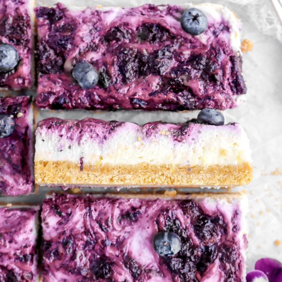 Lemon Blueberry Cheesecake Bars