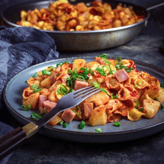 Easy Potato Pasta With Ham