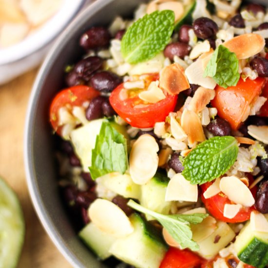 Black Bean and Brown Rice Salad