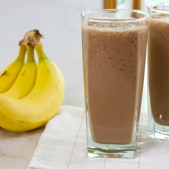 healthy chocolate coffee smoothie