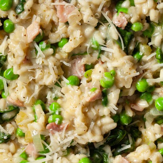 Pea and Bacon Risotto