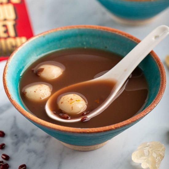 Sweet Red Bean Soup w/ Dumplings