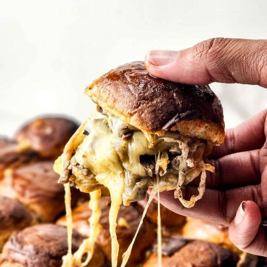 Philly Cheesesteak Sliders