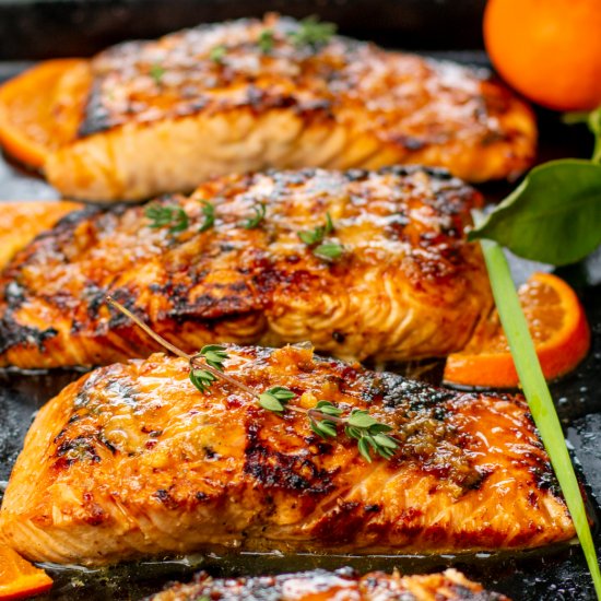 Orange Chipotle Blackened Salmon