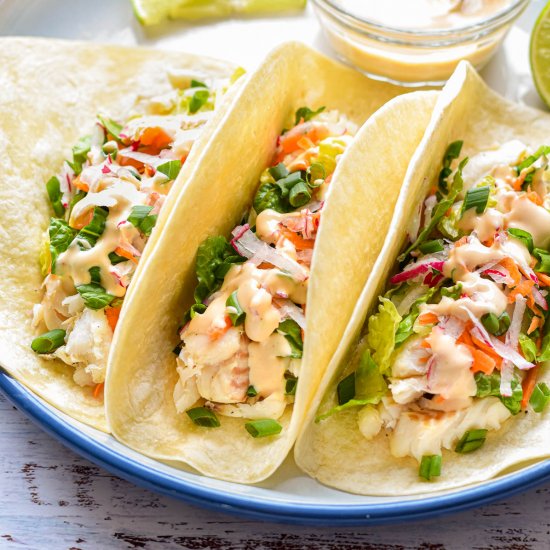 Simple Air Fryer Fish Tacos