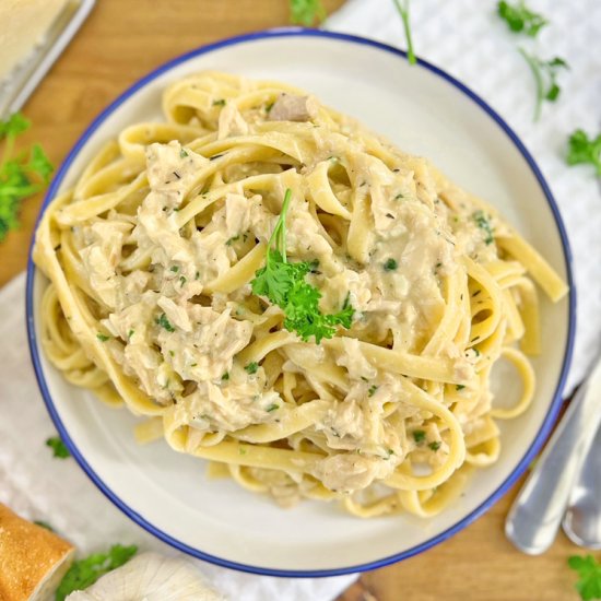 Creamy Tuna Fettuccine