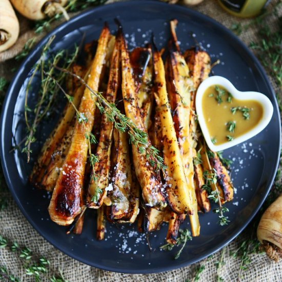 Mustard & Maple Roasted Parsnip