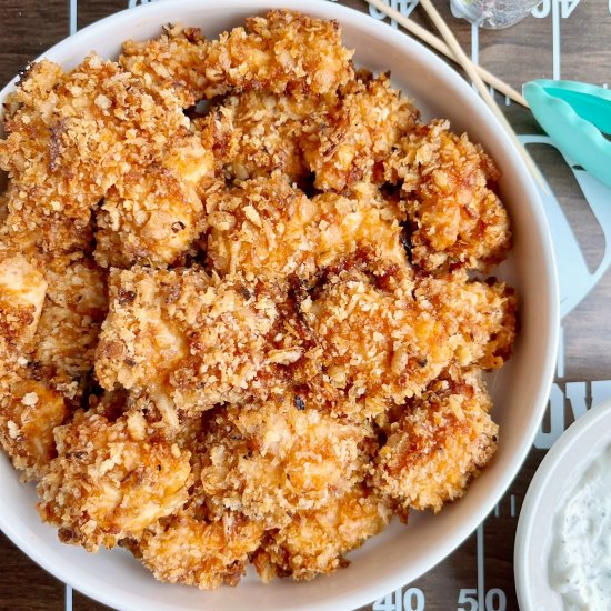 Crispy Onion Baked BBQ Nuggets