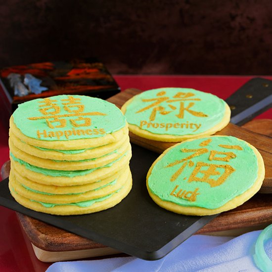 Orange Sugar cookies with Orange Ic