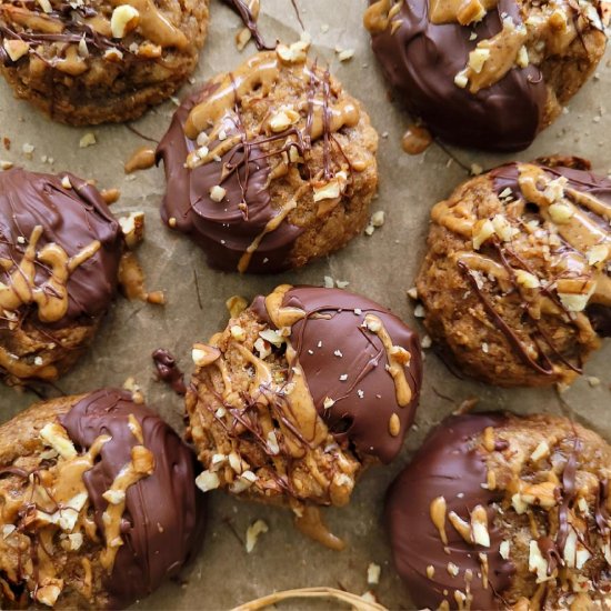 Banana Almond Butter Cookies