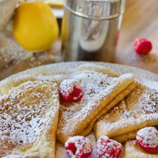 Lemon Crepes with Honey Mascarpone