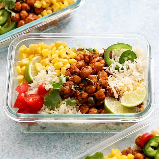 Chickpeas Rice Bowl