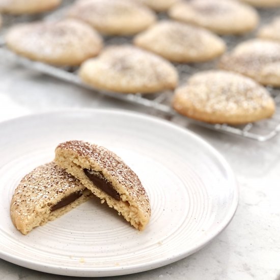 Nutella-Filled Pillow Cookies