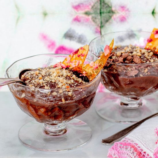 vegan milk chocolate pudding