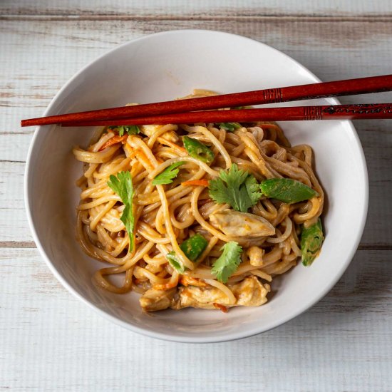 Peanut Sauce Rice Noodles